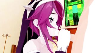 Rosaria Genshin Impact 3D HENTAI 3/12