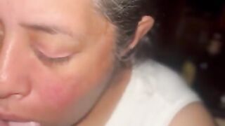 Old dusty bitch sucking good dick