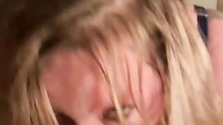 Perfect BBW Girlfriend Gives Amazing Eye Contact BlowJob To Her Man