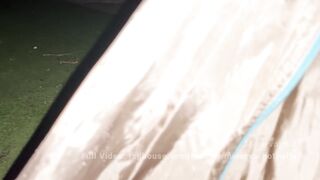 New adventure in vacations! Minerva masturbates and gives a blowjob to a bewildered man at the campsite!