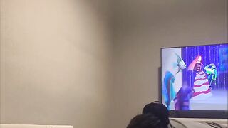 Beautiful Bbw deepthroating dick