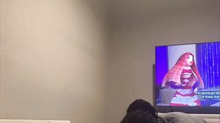 Beautiful Bbw deepthroating dick
