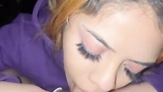 Juicy lipped latina throats two tone bbc