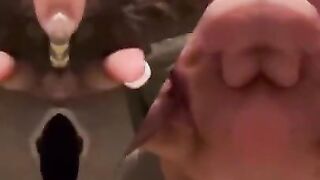 Can’t Even Use The Bathroom Without Me Putting My Dick In Her Mouth [FULL VID ON OF: @LongNights24]