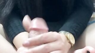 Stepsister having fun with my morning erection