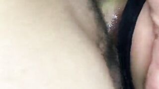 Cum in My wife's stocking After Anal and Pussy