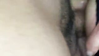 Cum in My wife's stocking After Anal and Pussy