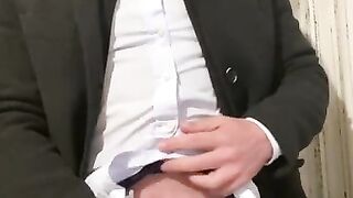 Italian Amateur. Masturbating after a party and show my face for the first time.