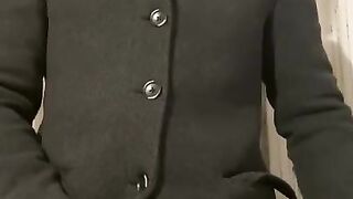 Italian Amateur. Masturbating after a party and show my face for the first time.