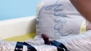 a foot pad in the wrap,trample on slave's body and cock