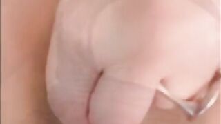 Little Black dress on my tight red pussy