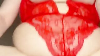 BBW with huge tits rides dick till he cums in my hairy bbw pussy