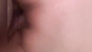 Fucked my girl from the back with my cum all over her ass