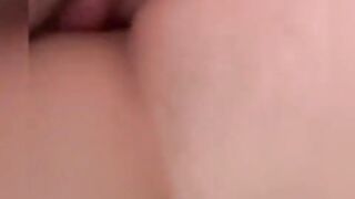 Fucked my girl from the back with my cum all over her ass