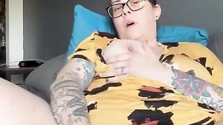BBW MILF step mom masturbation finger fuck