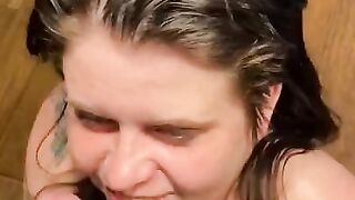 Stranger walks inside to suck cock