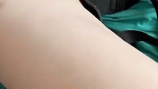 Pink dildo in pussy