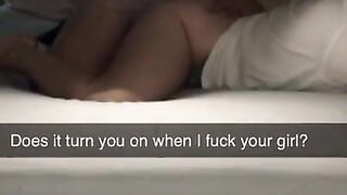Cheating Girlfriend fucks Guy after Night out Snapchat Cuckold