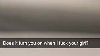 Cheating Girlfriend fucks Guy after Night out Snapchat Cuckold