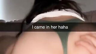 Cheating Girlfriend fucks Guy after Night out Snapchat Cuckold