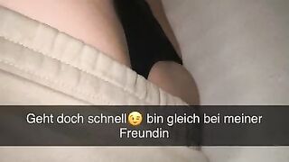 Cheating Girlfriend fucks Guy after Party on Snapchat Cuckold German
