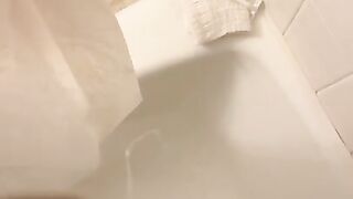 Her mom walked in on me in the shower jerking off, I DIDN'T KNOW WE HAD COMPANY!