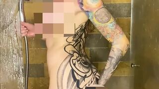 10 Satisfying my pussy while taking a shower OF FREE giaredfire