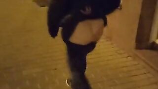 Walking nude in my hometown streets afraid to be discovered
