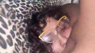 Skylar feeds Rosa her wet ebony pussy until she can’t take anymore after a girls night out