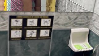 I fuck a stranger in a public bathroom.