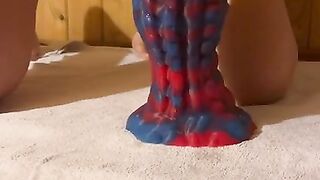 Anal dildo extreme squirting orgamus