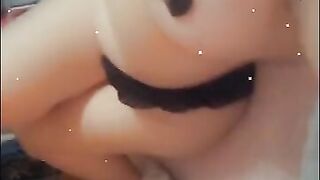 Nipple tassles and chains on a curvy Irish goddess