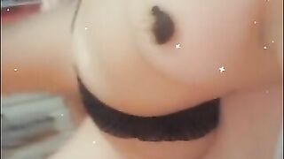 Nipple tassles and chains on a curvy Irish goddess