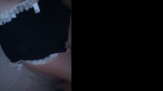 Maid pleasures herself