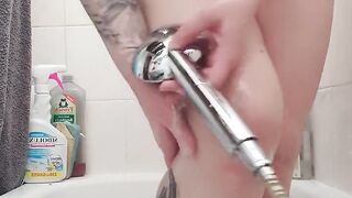 Morning sexy shower Big natural tits and horny pussy