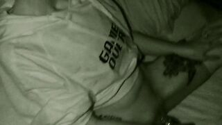 Cute Step sis goes to town on her self with her favorite toy, a job for Night vision camera
