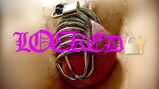 Femdom Mistress Unlocks 6’10” Jocks Cock-Cage & Pegs His Ass (TEASER)