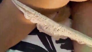 Jasmine jerks me with hands and feet then gets fucked in the room - Sweet Arabic real amateur