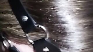 My submissive wife sucks me off with no hands