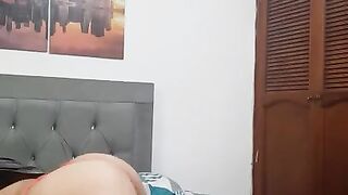 Beautiful Latina Plays With Hot Ted Bear