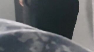Step in black leggings is addicted by step son dick get fucked