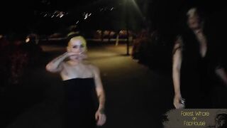 Two very dirty slaves are wildly humiliated in public