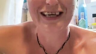 Talking about how orgasms caused by hot water are brutal on the build up to them, whilst sat in a mega hot bath!
