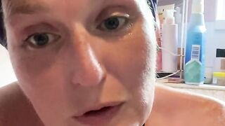 Talking about how orgasms caused by hot water are brutal on the build up to them, whilst sat in a mega hot bath!