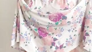 Slutty Milf dancing and playing with pussy