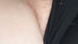 Shaved milf plays with her pretty pink pussy