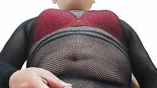 Beyza Türk Crossresser Fishnet body With Socks