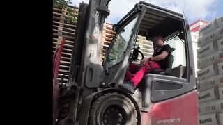 When I get an erection at work on a forklift