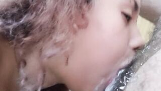 extreme creampie,it delights my mouth swallowing a hard cock deeply,I would love to suck you too