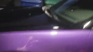 Topless Milf Cleans Muscle Car in public